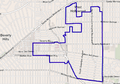 Map of Beverly Grove, Los Angeles, California