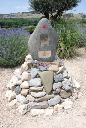 Memorial near Madrid to Charlie Donnelly of the Irish International Brigade