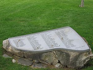 Minutemen monument in Hollis, New Hampshire