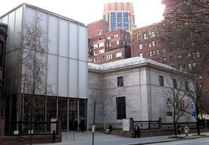 Morgan Library entrance building and library annex