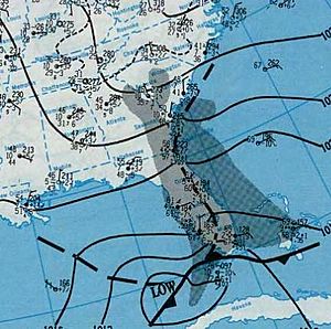Nor'easter 1994-12-21 weather map