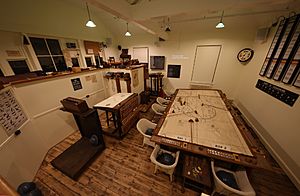 Operations room at Duxford from its RAF days 
