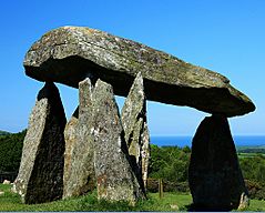 Pentre Ifan -neolithic dolmen -Wales-1June2009