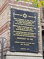 Plaque on the New Synagogue