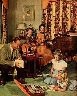Ralph Edwards and family, 1952