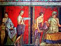 Roman fresco Villa dei Misteri Pompeii 004