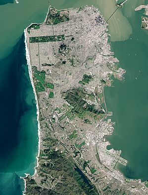 San Francisco Peninsula by Sentinel-2, 2019-03-11
