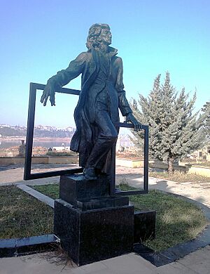 Sattar Bahlulzade sculpture by Omar Eldarov
