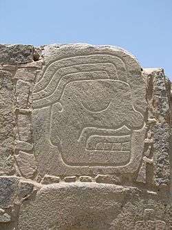 Sechín Archaeological site - relief (head profile left)