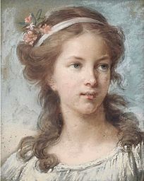 Self-portrait at age sixteen by Elisabeth Vigée Le Brun. pastel