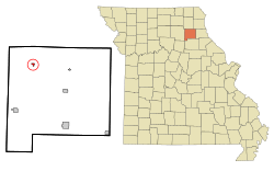 Location of Leonard, Missouri