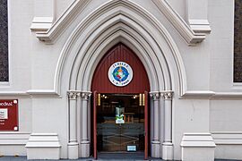 South transept entrance, St Patrick's Cathedral, Auckland