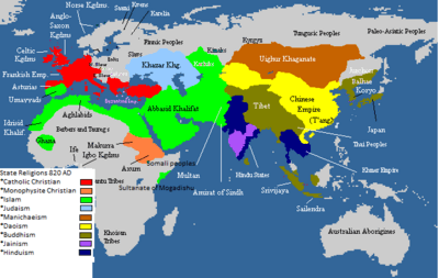 State Religions 820 AD