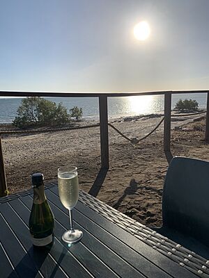 Sunset over the Gulf of Carpentaria at Karumba Beach, 2019