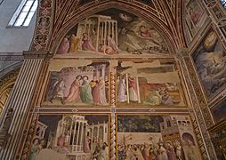 Taddeo Gaddi, Stories of the Virgin, c1330, Baroncelli chapel, Santa Croce, Florence