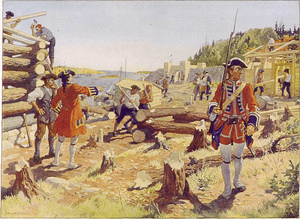 The founding of Halifax, 1749. by Charles W. Jefferys