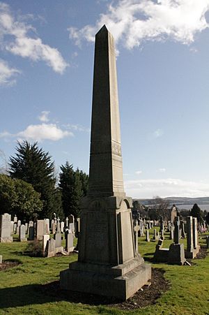 The grave of John Mitchell Keiller, Western Cemetery, Dundee
