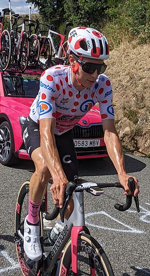 Tour de France 2023, 12e étape, col de la Croix Montmain - Neilson Powless meilleur grimpeur