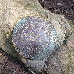 U-S- National Geodetic Survey marker Mt- Wittenberg 2014-03-25 00-56