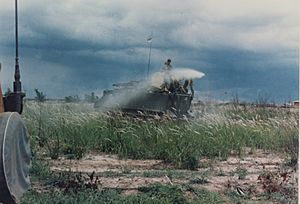 US-Army-APC-spraying-Agent-Orange-in-Vietnam