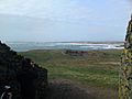 View over Rhosneigr from the entrance to Barclodiad y Gawres