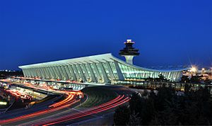Washington Dulles International Airport at Dusk