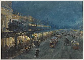 William Louis Sonntag Jr. -- Bowery at Night