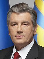 Official portrait of Viktor Yushchenko in 2008