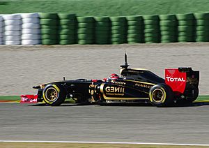 2011 Robert Kubica testing in Valencia in Renault R31