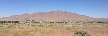 2014-06-12 09 56 50 View of Winnemucca Mountain from Nevada State Route 794 (East Winnemucca Boulevard) in Winnemucca, Nevada-cropped.jpg
