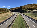 2019-10-27 15 02 23 View east along U.S. Route 48 and West Virginia State Route 55 (Corridor H) from the overpass for McCauly Road in Fort Run, Hardy County, West Virginia