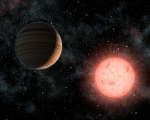 A Planet as Big as Its Star