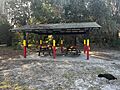 A picnic area in Brunswick Heads featuring Bundjalung words and their translations, September 2024