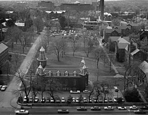 Aerial image of the Old Gymnasium