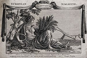 An allegory of agriculture; Ceres reclining amidst a collect Wellcome V0025710