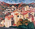 André Derain, 1910, View of Cagnes, oil on canvas, Museum Folkwang, Essen, Germany