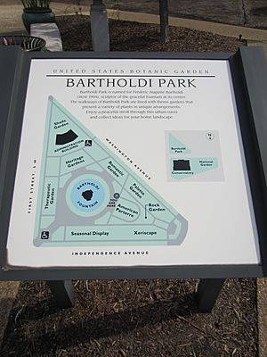 Bartholdi Park sign, United States Botanic Garden, Washington, D.C. 2012.JPG
