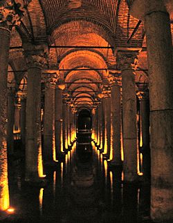 Basilica Cistern Constantinople 2007 hall