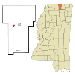 Location of Snow Lake Shores, Mississippi