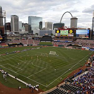 Busch Stadium on May 23, 2013 prior to the match between Chelsea F.C. and Manchester City F.C