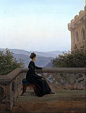 Carl Gustav Carus - Woman on the Balcony - Google Art Project