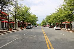 The Cascades Marketplace, designed with a "main street" aesthetic