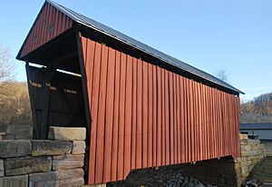 Center Point Covered Bridge - Side View