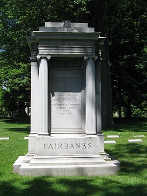 Charles Fairbanks Grave Crown Hill Cemetery Indiana