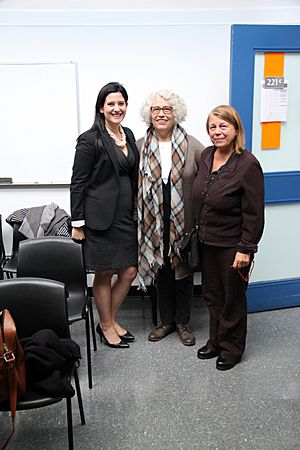 Donna DiDomenico with Associate Professors Marian Penner-Bancroft and Sandra Semchuk.jpg