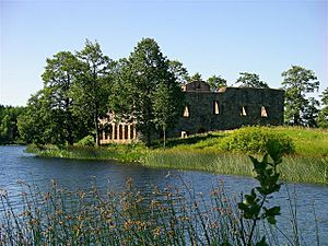 Eksjöhovgård Castle Ruins in the outer part of Sävsjö