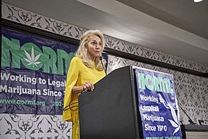 Eleanora Kennedy at NORML's Michael Kennedy Social Justice Award ceremony