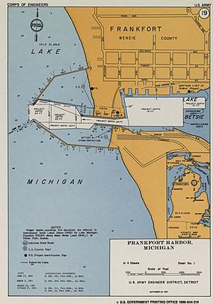 Frankfort harbor map