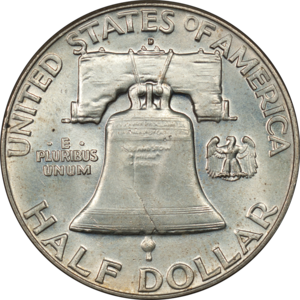 Franklin Half 1963 D Reverse