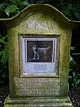 Grave at the Royal Pet Cemetery, Marlborough House